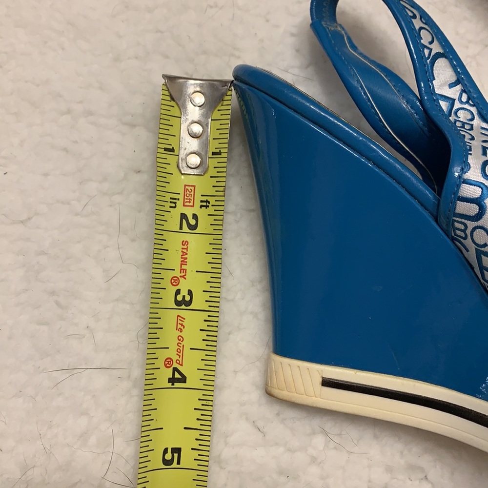 BCBG wedge slingback blue & white - Picture 8 of 8